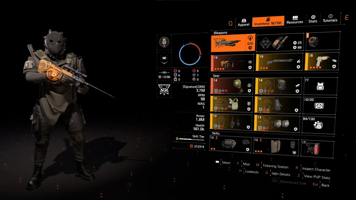 bighorn armor regen headshot build