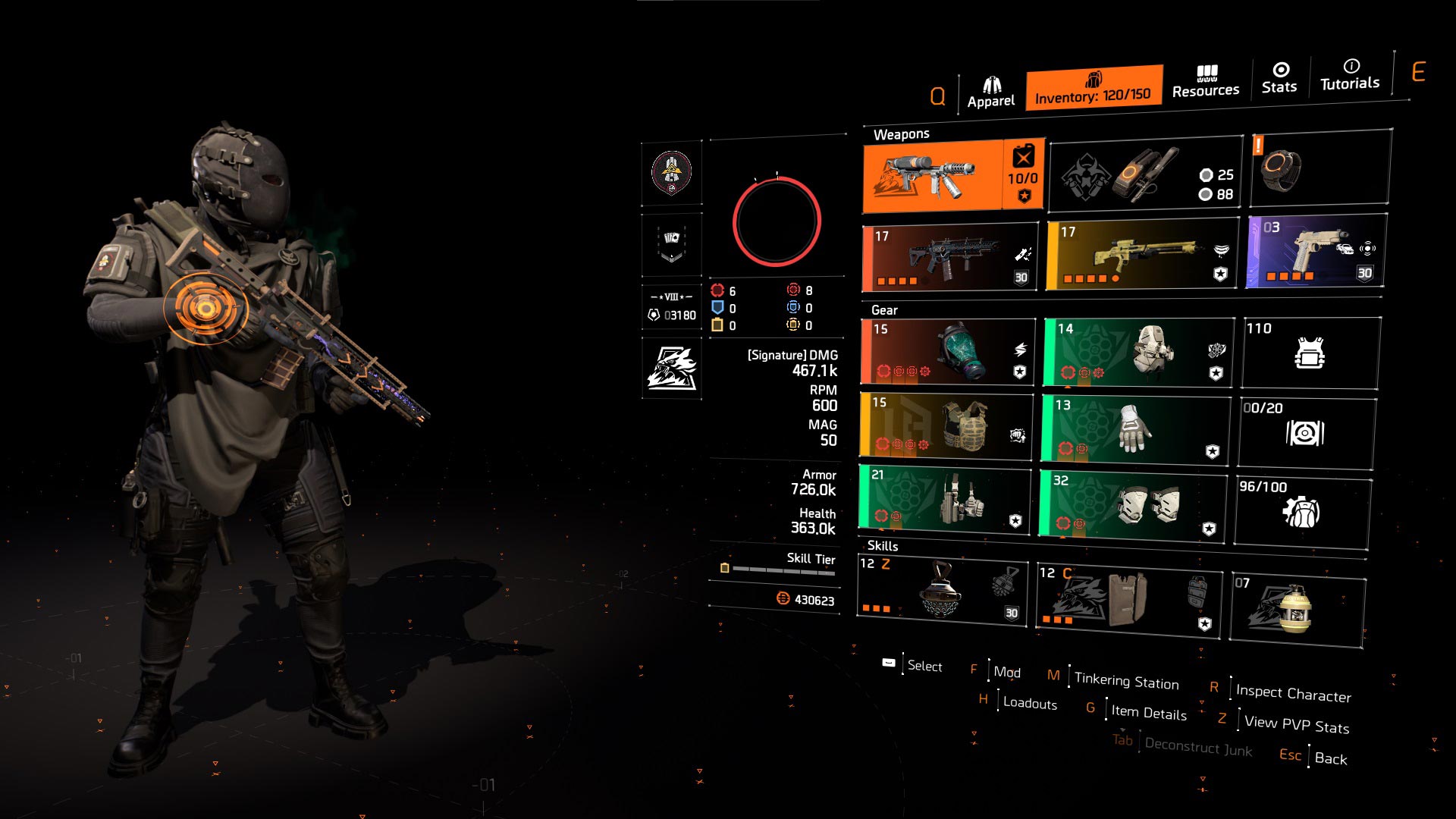 Division 2 St. Elmo's Striker group build with Coyote's Mask for the Broken Rain Incursion